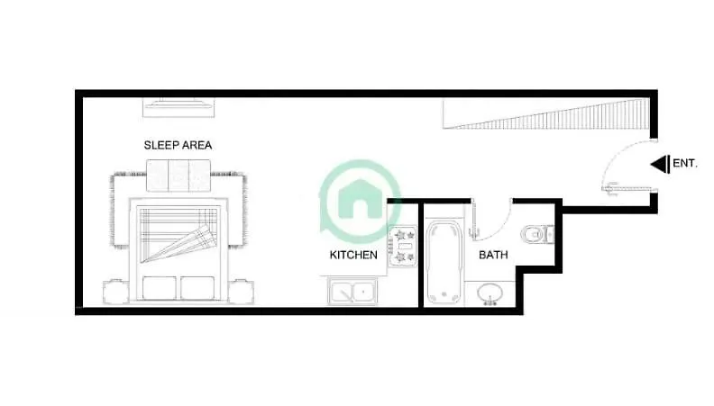 An Eye-Captivating Studio In Living Garden 2 Dubai 0*,  United Arab Emirates